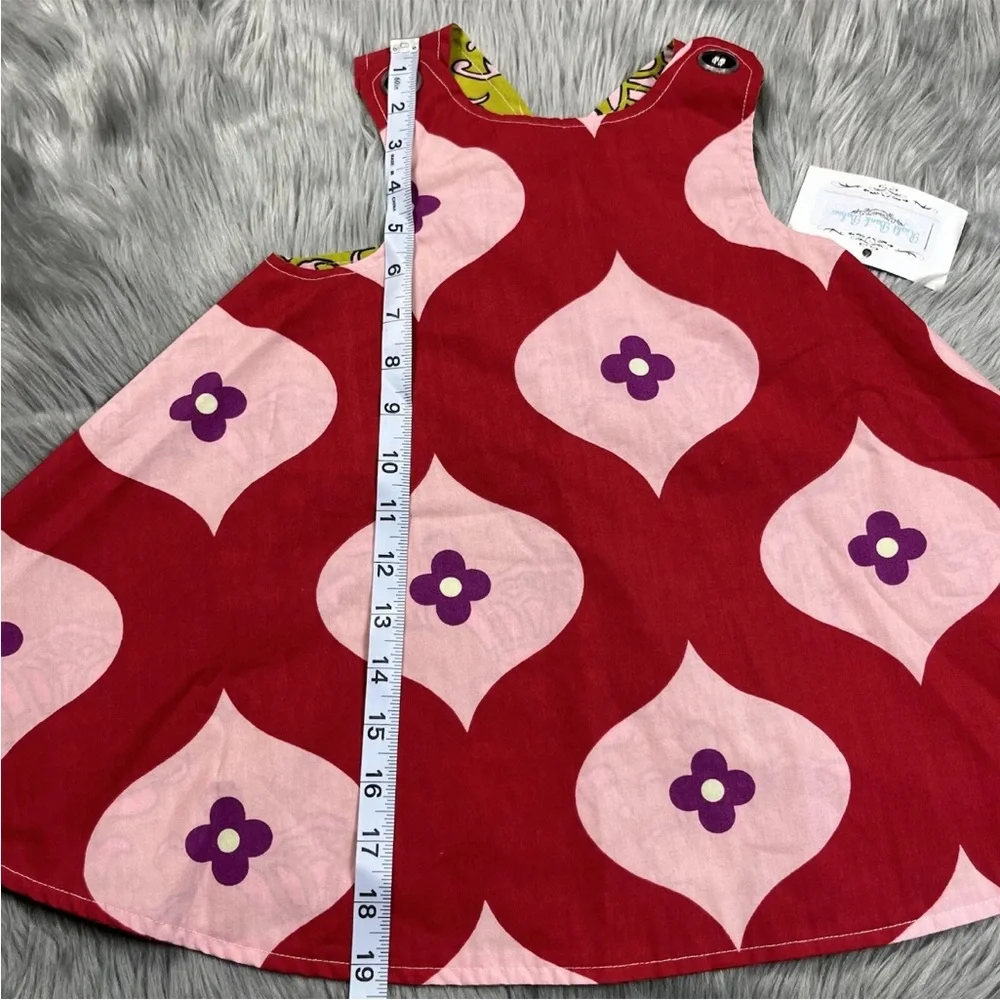 Right Bank Babies Toddler Girls 3T Reversible Smock Dress